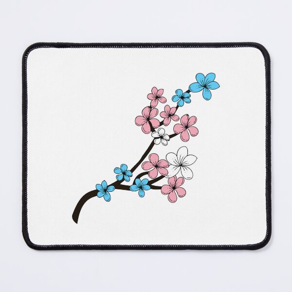 Item preview, Subtle Transgender Pride Flowers. Transgender flowers 3 designed and sold by tiredandbored.