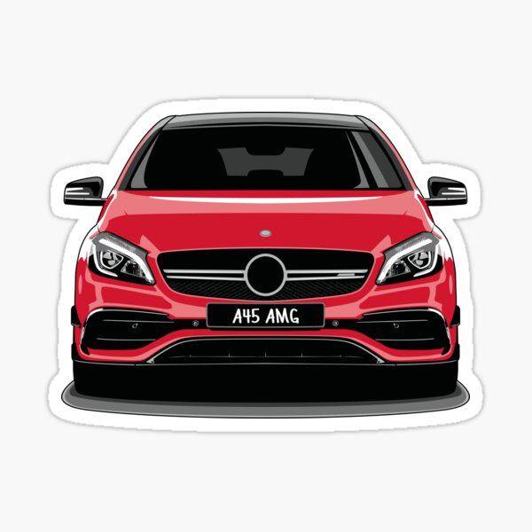 Mercedes Amg A45 Stickers for Sale