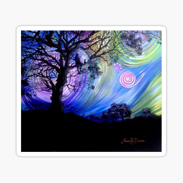 Aurora Borealis Dreaming Sticker