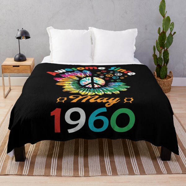 Item preview, Funny Birthday Quote, Awesome Since May 1960, Retro Birthday designed and sold by Estrytee.