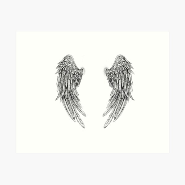 Angel Tattoo Wall Art for Sale | Redbubble