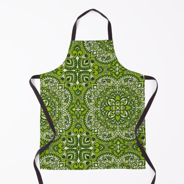 Item preview, Floral Mandala Repeat Pattern - Olive Green designed and sold by SemDesigns1.