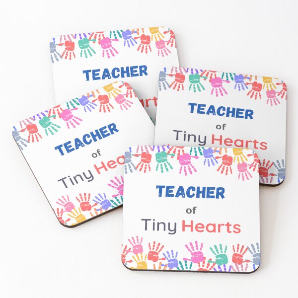 Item preview, Teacher of Tiny Hearts - Hand Prints Border designed and sold by JanviRamani.
