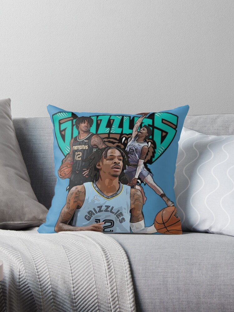 Ja Morant of the Memphis Grizzlies Pillow for Sale by Quadghouls Redbubble