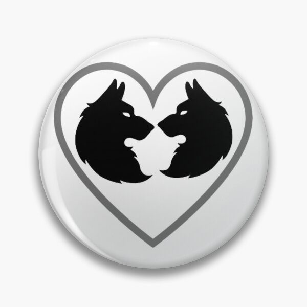 Item preview, Two wolves inside the heart designed and sold by Bilexpress.