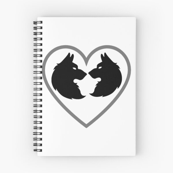 Item preview, Two wolves inside the heart designed and sold by Bilexpress.
