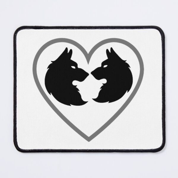 Item preview, Two wolves inside the heart designed and sold by Bilexpress.