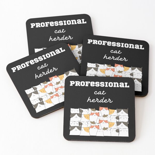 Item preview, Professional Cat Herder - Colorful Cats for Cat Lovers Funny and Cute Design designed and sold by JoyTop.