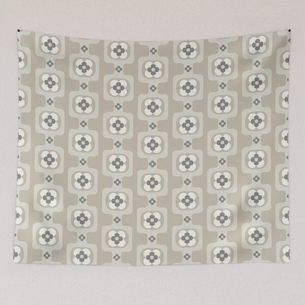 Item preview, Blomma, Retro Flower Pattern in Retro Color Style designed and sold by BesanoStyle.