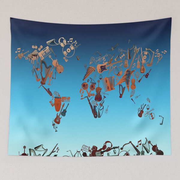 Item preview, world map designed and sold by BekimART.