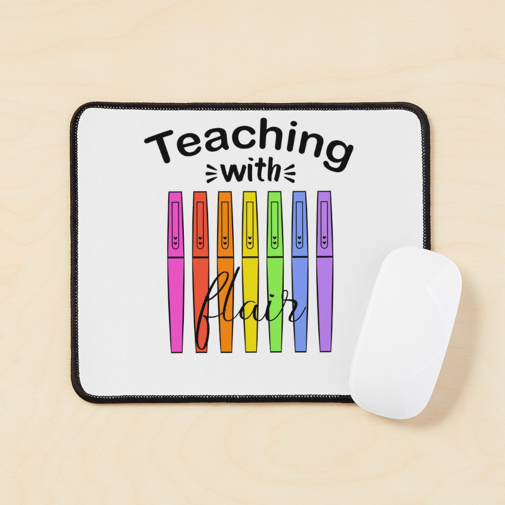 funny teacher quote Teaching with Flair design with Flair Pen T-shirt  Sticker for Sale by AHMEDELMSSAADI