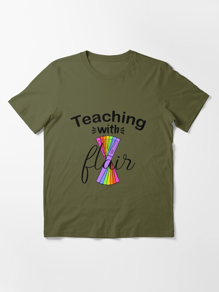 funny teacher quote Teaching with Flair design with Flair Pen T-shirt  Sticker for Sale by AHMEDELMSSAADI