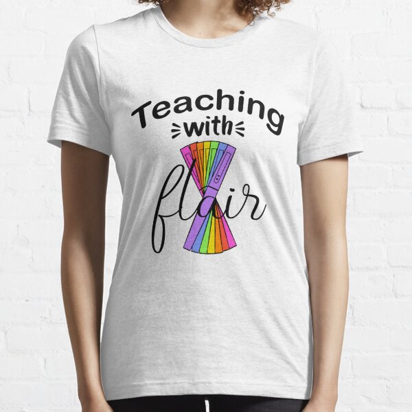 funny teacher quote Teaching with Flair design with Flair Pen T-shirt  Sticker for Sale by AHMEDELMSSAADI