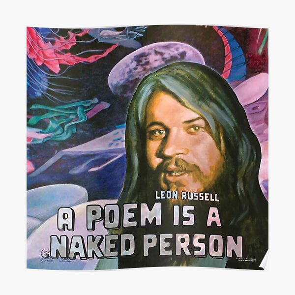 Poem Is Naked Person Poster By Evabarre Redbubble