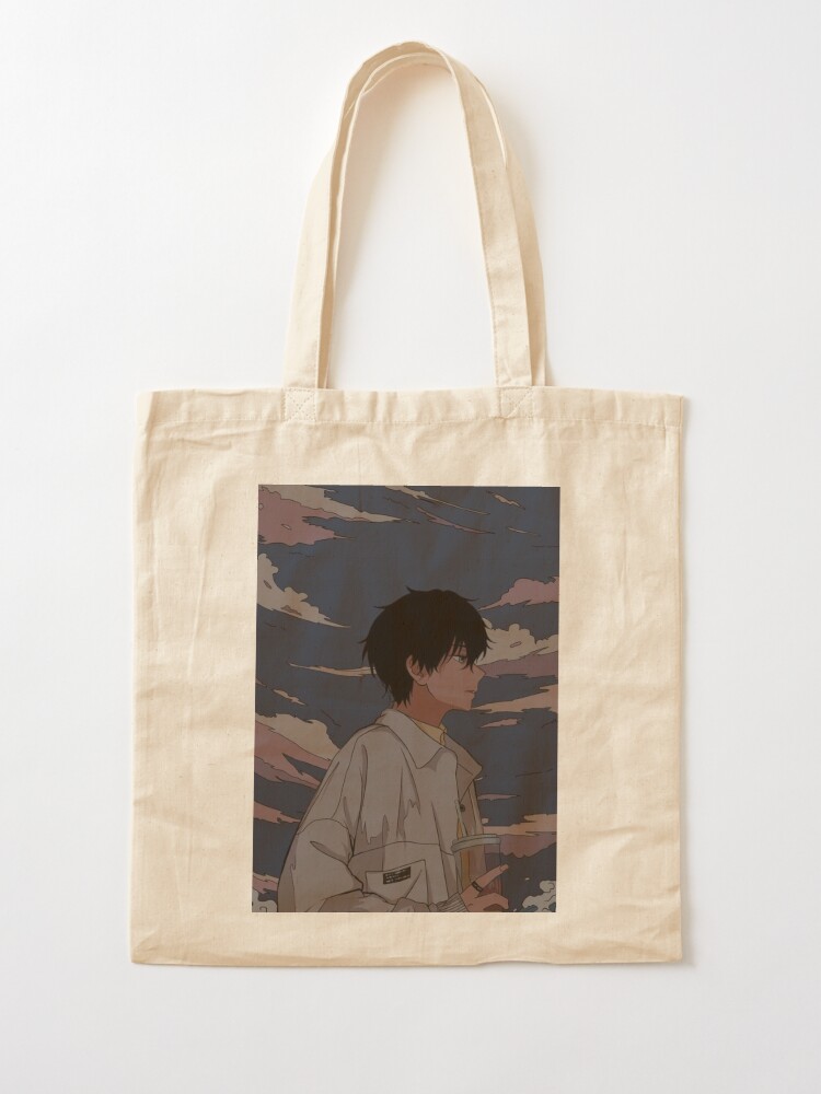 STUDY - SAD JAPANESE ANIME AESTHETIC Tote Bag by Poser_Boy