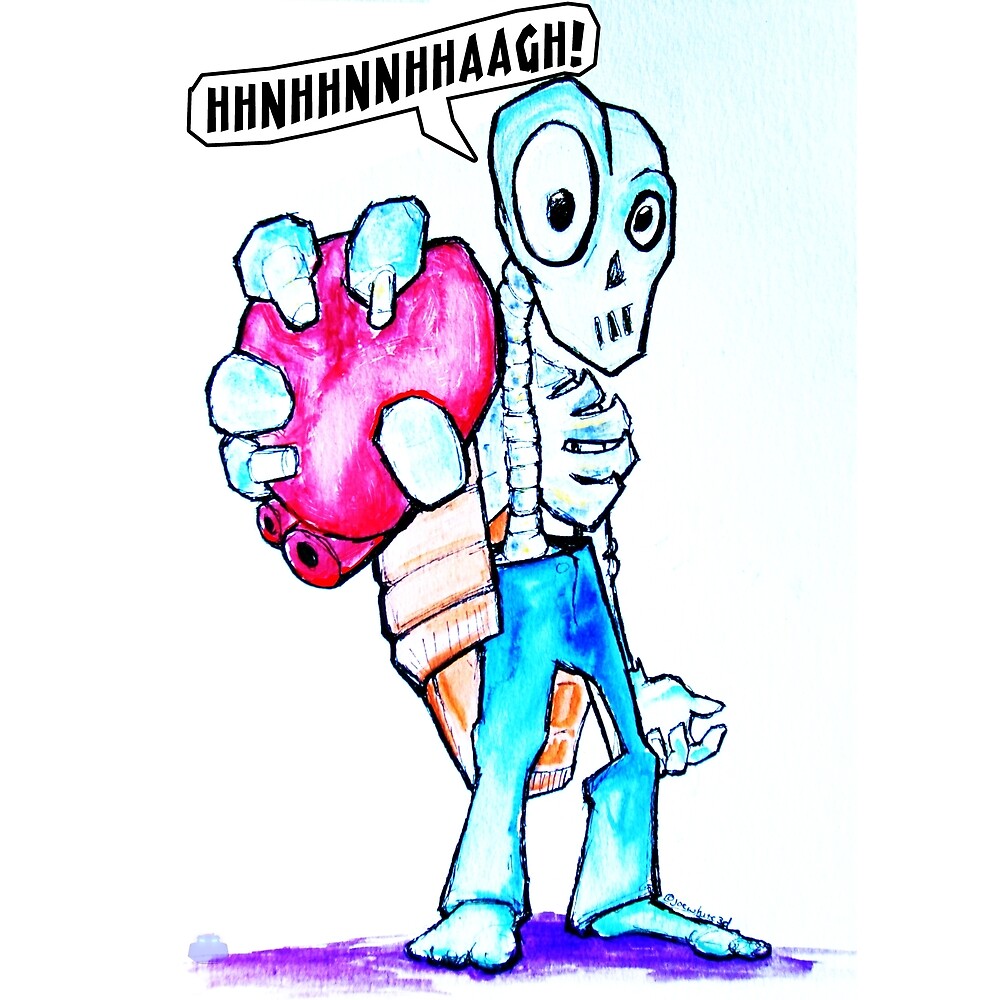 "Zombie Heart" by joewhite3d Redbubble