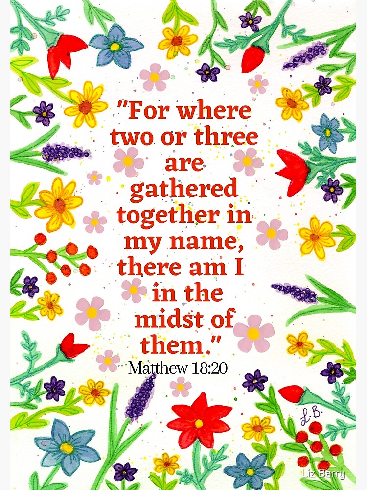 Where Two Or Three Gather In My Name Tote Bag Where Two Or Three Gather In My Name Tote Bag