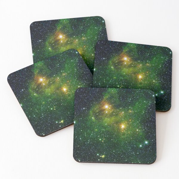 Artikelvorschau, Nebula GL 490 - Helle Lichter, grüne Stadt (Sternbild Camelopardalis) entworfen und verkauft von Raureif.