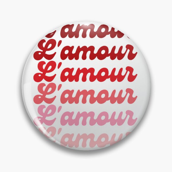 Item preview, L'Amour, Love In French for Lovers on Valentine's Day designed and sold by HappyPeeps.
