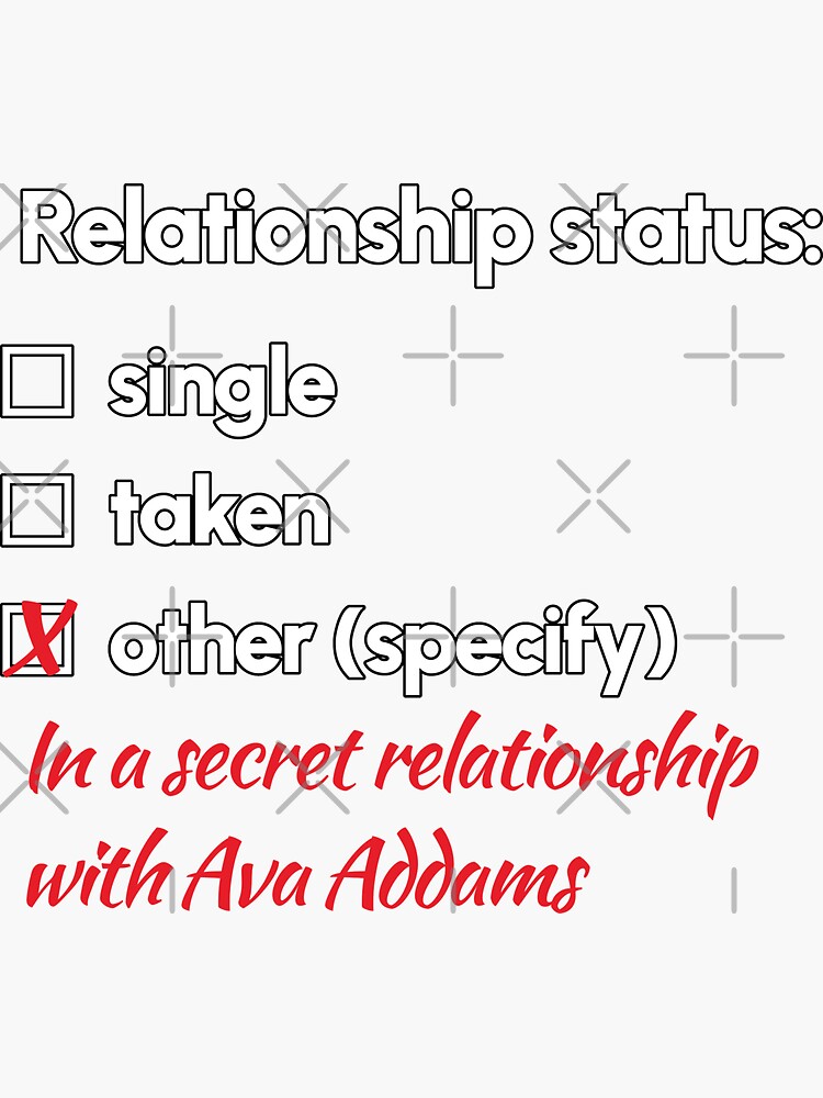 Ava Addams Relationship 2 Sticker By 2girls1shirt Redbubble 