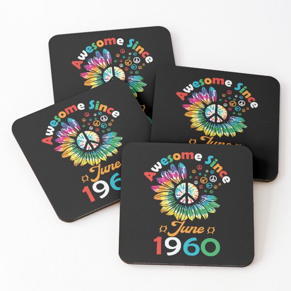 Item preview, Funny Birthday Quote, Awesome Since June 1960, Retro Birthday designed and sold by Estrytee.
