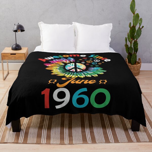 Item preview, Funny Birthday Quote, Awesome Since June 1960, Retro Birthday designed and sold by Estrytee.