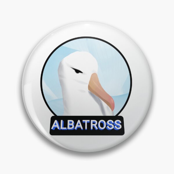 Item preview, Cute Albatross head  in sky background designed and sold by Midnightviera.