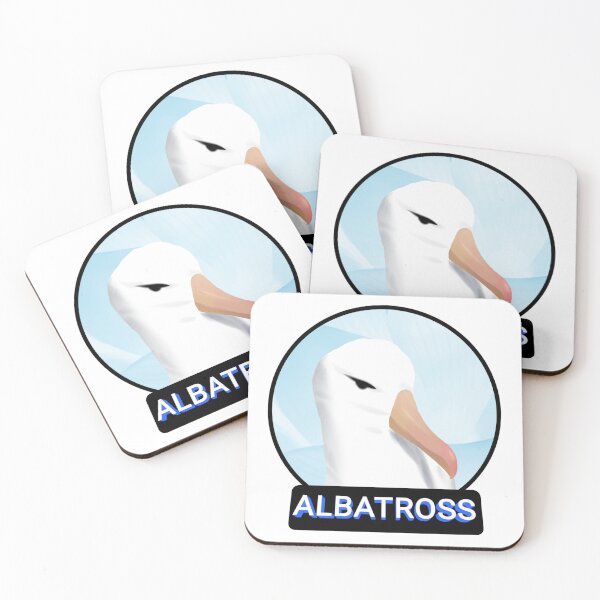 Item preview, Cute Albatross head  in sky background designed and sold by Midnightviera.