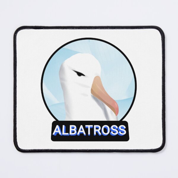 Item preview, Cute Albatross head in sky background designed and sold by Midnightviera.