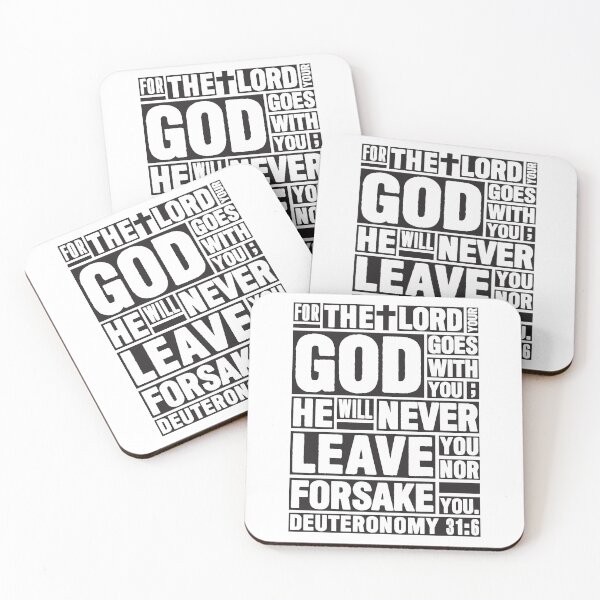 Item preview, Deuteronomy 31:6 The LORD your God goes with you designed and sold by plushism.