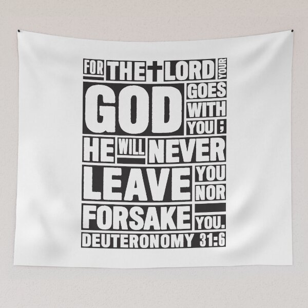 Item preview, Deuteronomy 31:6 The LORD your God goes with you designed and sold by plushism.