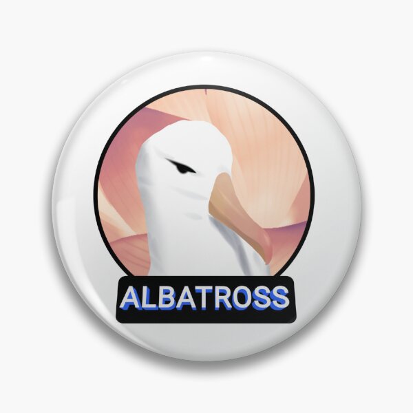 Item preview, Cute Albatross head  in orange background designed and sold by Midnightviera.
