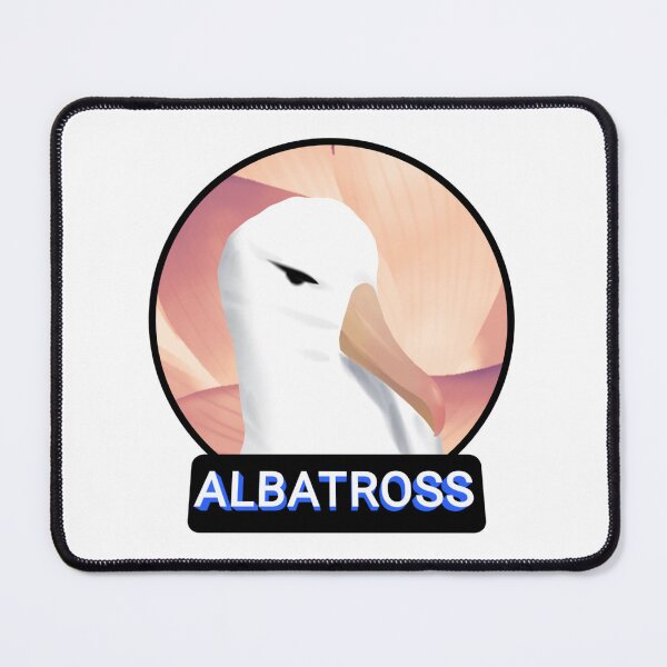 Item preview, Cute Albatross head in orange background designed and sold by Midnightviera.