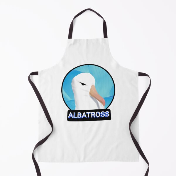 Item preview, Cute Albatross head in dark blue background designed and sold by Midnightviera.