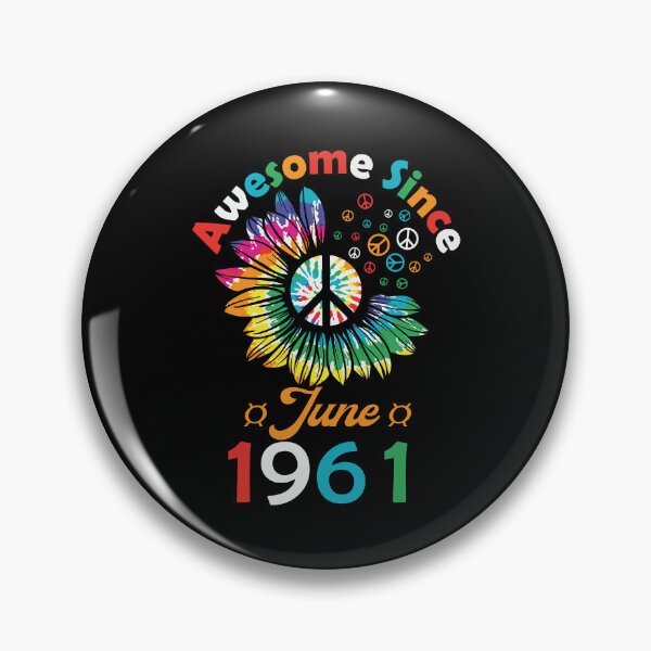 Item preview, Funny Birthday Quote, Awesome Since June 1961, Retro Birthday designed and sold by Estrytee.