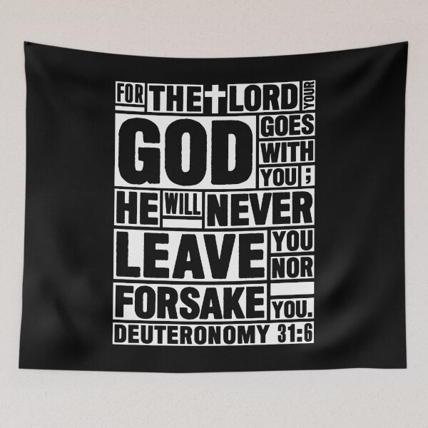 Item preview, Deuteronomy 31:6 The LORD your God goes with you designed and sold by plushism.