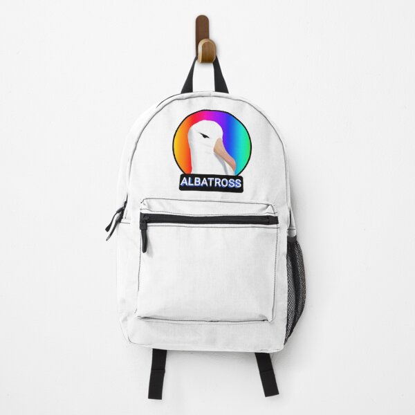 Item preview, Cute Albatross head in rainbow background designed and sold by Midnightviera.