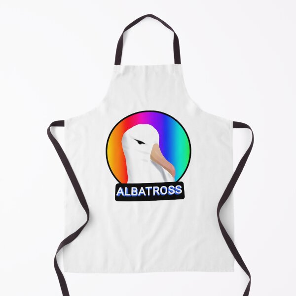Item preview, Cute Albatross head in rainbow background designed and sold by Midnightviera.