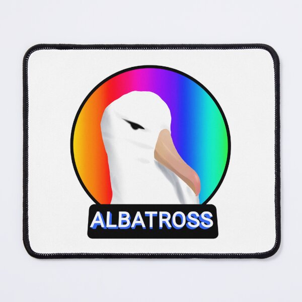 Item preview, Cute Albatross head in rainbow background designed and sold by Midnightviera.