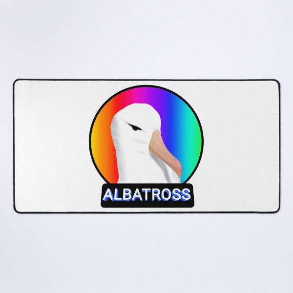 Item preview, Cute Albatross head in rainbow background designed and sold by Midnightviera.