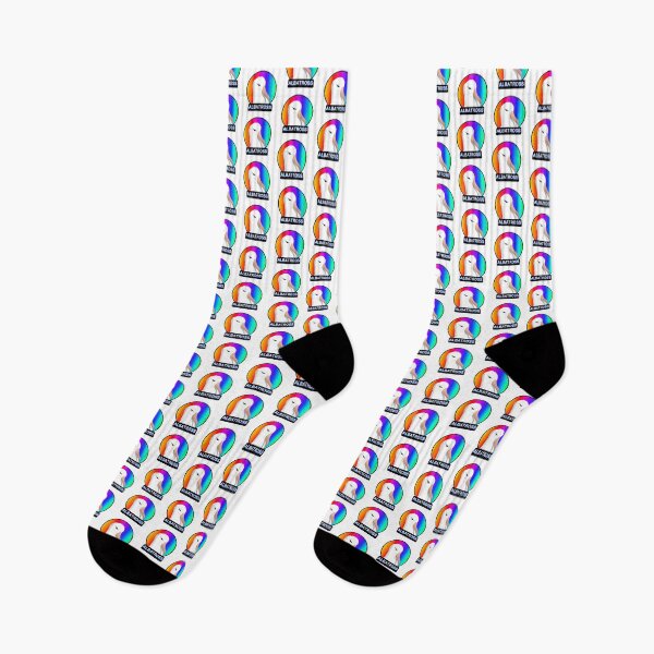 Item preview, Cute Albatross head in rainbow background designed and sold by Midnightviera.