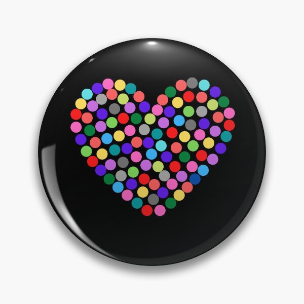 Item preview, Colorful Polka dots In A Heart Shape designed and sold by surprise-to-me.