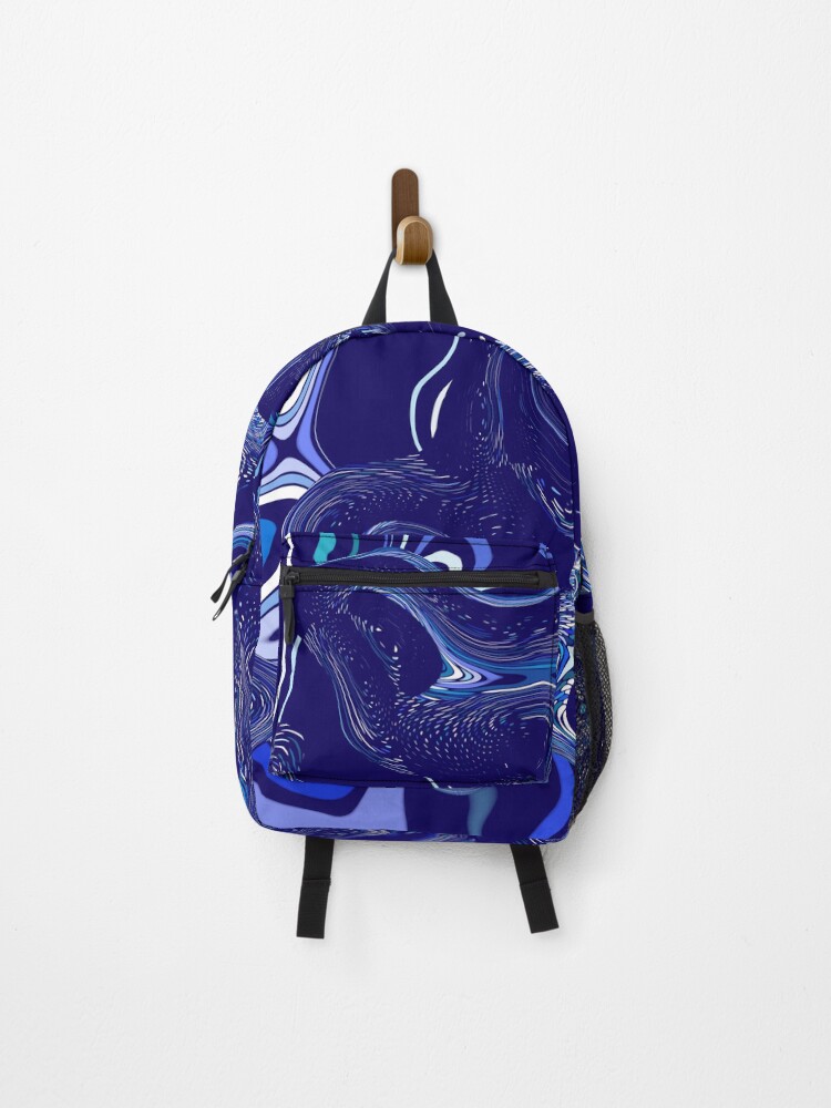 Thumbnail 1 of 3, Backpack, Abstract Wave Design designed and sold by bobstudio.