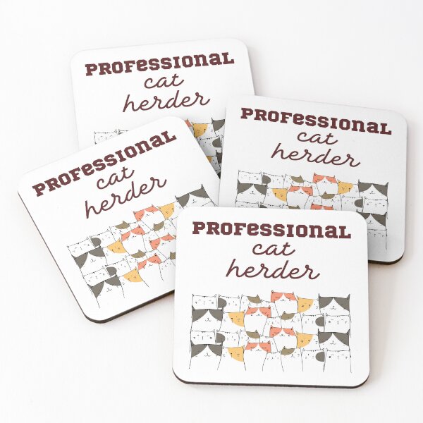 Item preview, Professional Cat Herder - Yellow and Brown Cats for Cat Lovers Funny and Cute Design designed and sold by JoyTop.