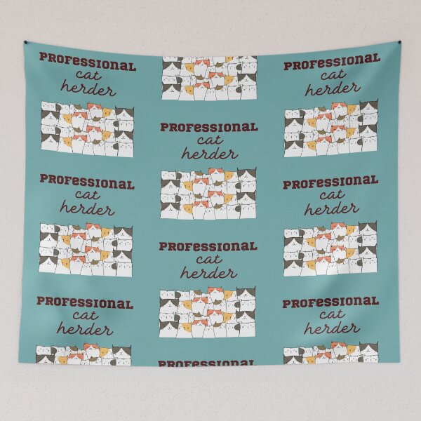 Item preview, Professional Cat Herder - Yellow and Brown Cats for Cat Lovers Funny and Cute Design designed and sold by JoyTop.