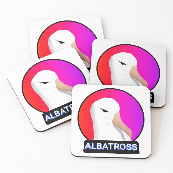 Item preview, Cute Albatross head in gradient background designed and sold by Midnightviera.