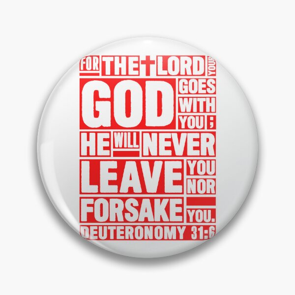 Item preview, Deuteronomy 31:6 The LORD your God goes with you designed and sold by plushism.