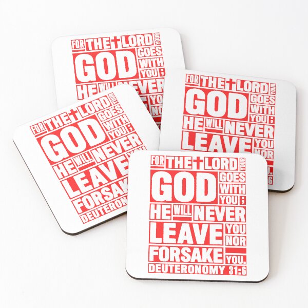 Item preview, Deuteronomy 31:6 The LORD your God goes with you designed and sold by plushism.