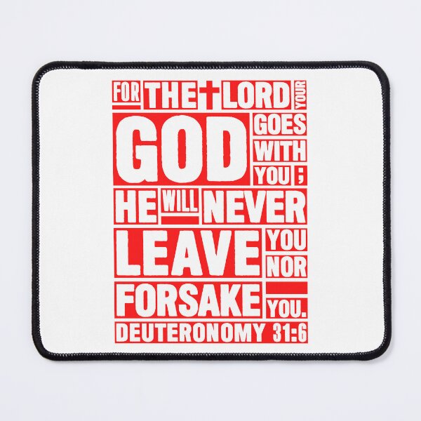 Item preview, Deuteronomy 31:6 The LORD your God goes with you designed and sold by plushism.