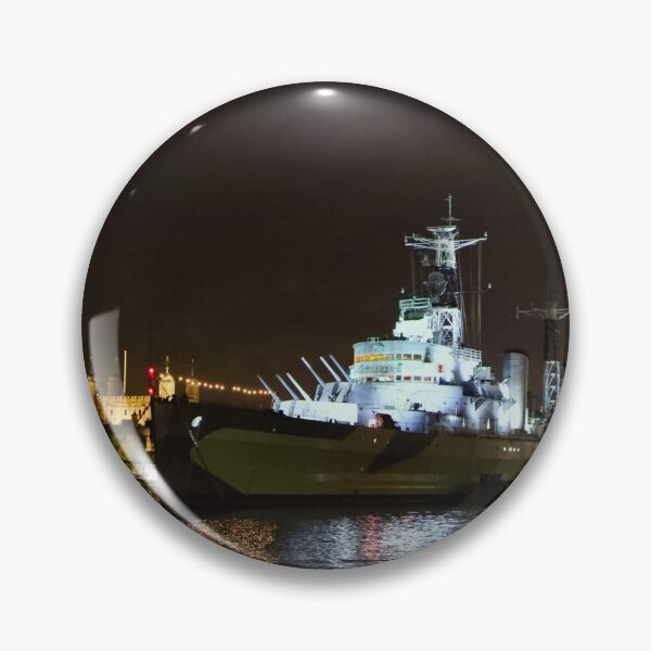 Item preview, HMS Belfast on the Thames near Tower bridge designed and sold by Ann Biddlecombe.